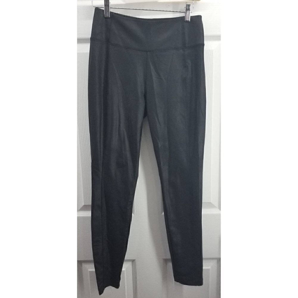 Athleta Delancey Gleam Shine Tight Leggings | Black Size Small With Back Pockets